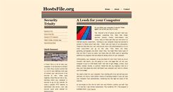 Desktop Screenshot of hostsfile.org