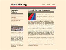 Tablet Screenshot of hostsfile.org